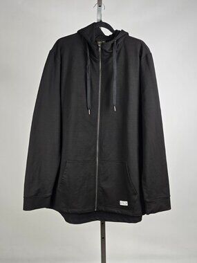 Baseballism Black Full Zip Hoodie – XXL
